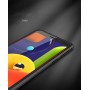 Силиконовый чехол накладка для Samsung Galaxy A01 Core с текстурой кожи, цвет Черный