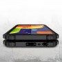 Двухкомпонентный противоударный чехол для Samsung Galaxy A01 Core с нескользящими гранями и поликарбонатными вставками, цвет Черный