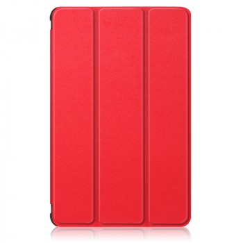 Сегментарный чехол книжка подставка на непрозрачной поликарбонатной основе с усиленными углами для Huawei Honor Pad V6 Красный