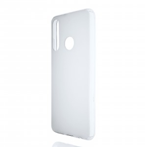 Силиконовый матовый полупрозрачный чехол для Huawei Y6p Белый