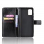 Глянцевый водоотталкивающий чехол портмоне подставка для Samsung Galaxy M51 с магнитной защелкой и отделениями для карт