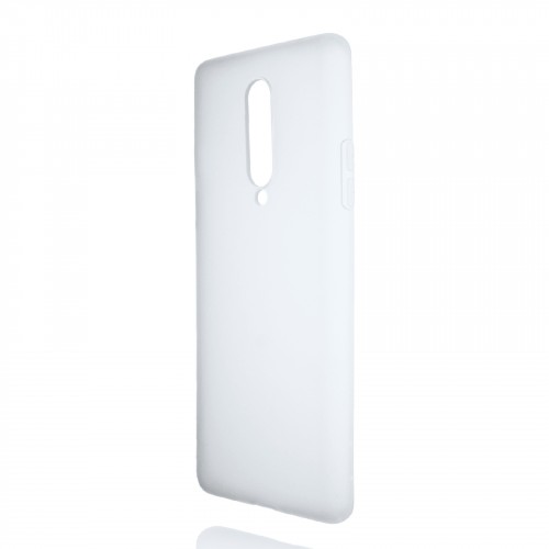 Силиконовый матовый полупрозрачный чехол для OnePlus 8, цвет Белый