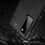 Силиконовый чехол накладка для Samsung Galaxy M51 с текстурой кожи, цвет Черный