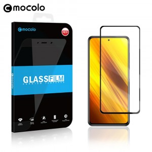 Премиум 3D сверхчувствительное ультратонкое защитное стекло Mocolo для Xiaomi Poco X3 Черный