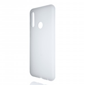Силиконовый матовый полупрозрачный чехол для Lenovo K10 Note Белый