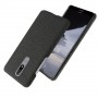 Пластиковый непрозрачный матовый чехол с текстурным покрытием Ткань для Nokia 2.4, цвет Черный