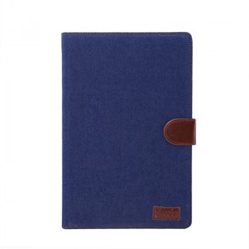 Чехол книжка подставка на пластиковой основе с магнитной защелкой и отсеком для карт для Samsung Galaxy Tab A7 10.4 (2020) Синий