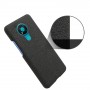 Пластиковый непрозрачный матовый чехол текстура Ткань для Nokia 3.4 , цвет Черный