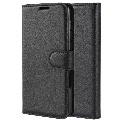 Чехол портмоне подставка для Iphone 12 Pro Max с магнитной защелкой и отделениями для карт, цвет Черный