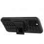 Экстрим противоударный чехол для Iphone 12 Mini с подставкой и текстурой шины, цвет Черный