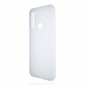 Силиконовый матовый полупрозрачный чехол для Xiaomi RedMi Note 8T Белый