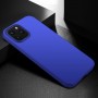 Матовый пластиковый чехол для Iphone 12 Pro Max с улучшенной защитой торцов корпуса, цвет Синий