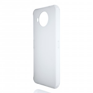 Силиконовый матовый полупрозрачный чехол для Nokia 8.3 Белый