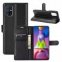 Чехол портмоне подставка для Samsung Galaxy M51 с магнитной защелкой и отделениями для карт