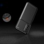 Матовый силиконовый чехол для Realme 7 с текстурным покрытием карбон