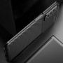 Матовый силиконовый чехол для Realme 7 с текстурным покрытием карбон, цвет Коричневый