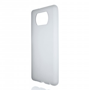 Силиконовый матовый полупрозрачный чехол для Xiaomi Poco X3 Белый