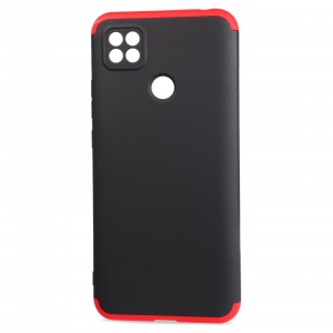 Трехкомпонентный сборный двухцветный пластиковый чехол для Xiaomi RedMi 9C Красный