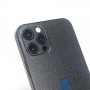 Защитная пленка на заднюю и боковые поверхности текстура Кожа для Iphone 12 Mini, цвет Черный