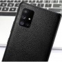 Защитная пленка на заднюю поверхность текстура Кожа для Samsung Galaxy A51, цвет Коричневый