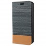 Флип чехол-книжка для Huawei Honor 10X Lite с текстурой ткани и функцией подставки, цвет Серый