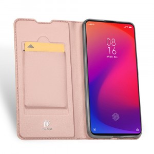 Магнитный флип чехол-книжка для Iphone 8/SE (2020)/7 с функцией подставки и с отсеком для карт Розовый