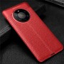 Силиконовый чехол накладка для Huawei Mate 40 Pro с текстурой кожи, цвет Красный