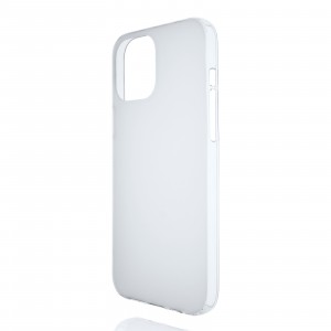 Силиконовый матовый полупрозрачный чехол для Iphone 12 Pro Max Белый