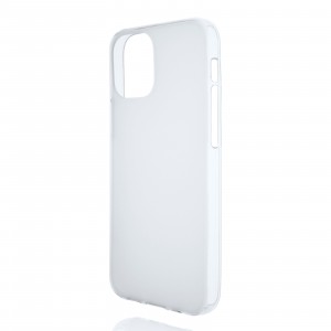 Силиконовый матовый полупрозрачный чехол для Iphone 12 Mini Белый