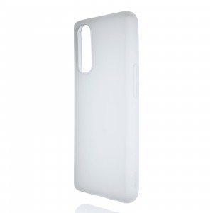Силиконовый матовый полупрозрачный чехол для Realme 7 Белый