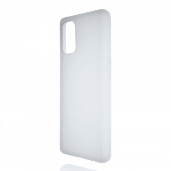 Силиконовый матовый полупрозрачный чехол для Realme 7 Pro Белый