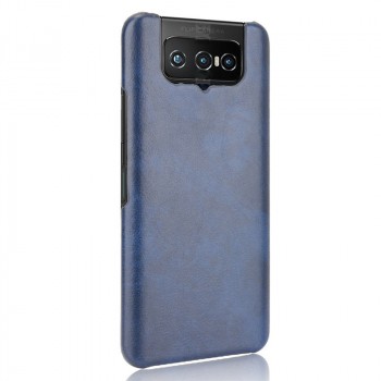 Пластиковый непрозрачный матовый чехол с текстурным покрытием винтажная Кожа для ASUS ZenFone 7 