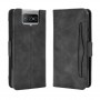 Винтажный чехол портмоне подставка на силиконовой основе с отсеком для карт на магнитной защелке для ASUS ZenFone 7, цвет Черный