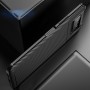 Матовый силиконовый чехол для ASUS ZenFone 7 с текстурным покрытием карбон