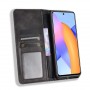 Винтажный чехол портмоне подставка на силиконовой основе с отсеком для карт для Huawei Honor 10X Lite , цвет Коричневый