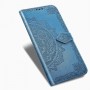 Чехол портмоне подставка для Huawei Honor 10X Lite с декоративным тиснением на магнитной защелке