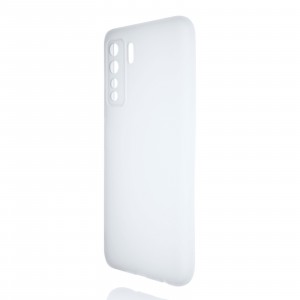 Силиконовый матовый полупрозрачный чехол для Huawei Honor 30S Белый