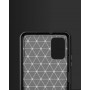 Матовый силиконовый чехол для Xiaomi Poco M3 с текстурным покрытием металлик, цвет Черный