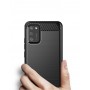 Матовый силиконовый чехол для Samsung Galaxy A02s с текстурным покрытием металлик