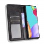 Винтажный чехол портмоне подставка на силиконовой основе с отсеком для карт для Samsung Galaxy A72