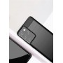 Матовый силиконовый чехол для Samsung Galaxy S21 Ultra с текстурным покрытием металлик
