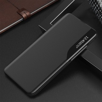 Пластиковый непрозрачный матовый чехол с поликарбонатной крышкой для Samsung Galaxy A52  Черный