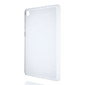 Силиконовый матовый полупрозрачный чехол для Lenovo Tab M8 Белый