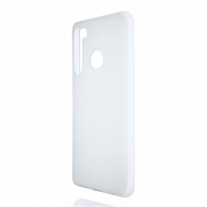 Силиконовый матовый полупрозрачный чехол для HTC Desire 20 Pro Белый