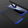 Двухкомпонентный сборный двухцветный пластиковый матовый чехол для Samsung Galaxy S21 Ultra, цвет Синий
