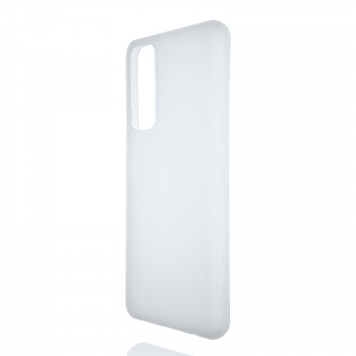 Силиконовый матовый полупрозрачный чехол для Huawei P Smart (2021), цвет Белый