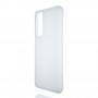 Силиконовый матовый полупрозрачный чехол для Huawei P Smart (2021), цвет Белый