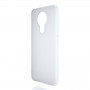 Силиконовый матовый полупрозрачный чехол для Nokia 3.4, цвет Белый
