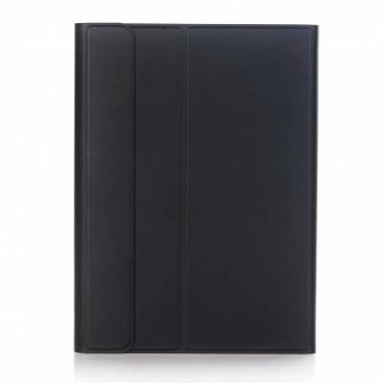 Чехол книжка подставка на непрозрачной силиконовой основе с Bluetooth-клавиатурой для Samsung Galaxy Tab S6 Lite Черный