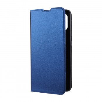 Чехол горизонтальная книжка подставка на силиконовой основе для Samsung Galaxy A51 Синий